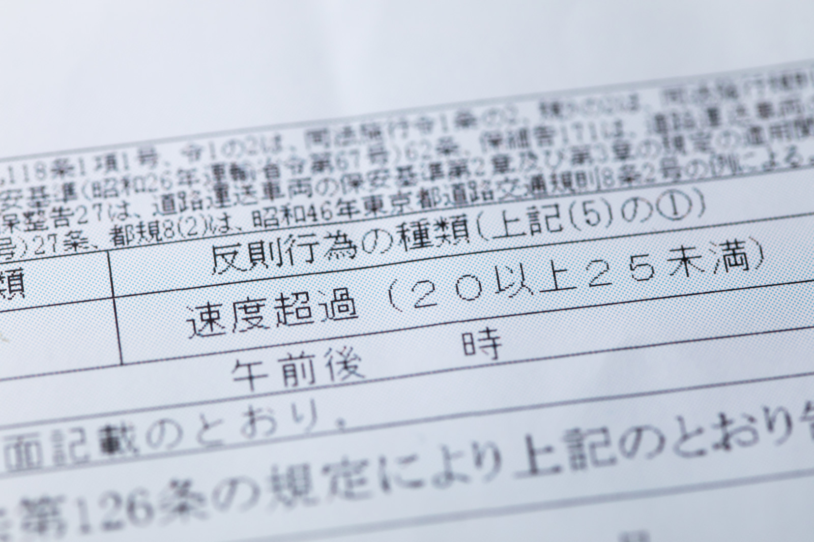 スピード違反のカメラに撮られたら・・・